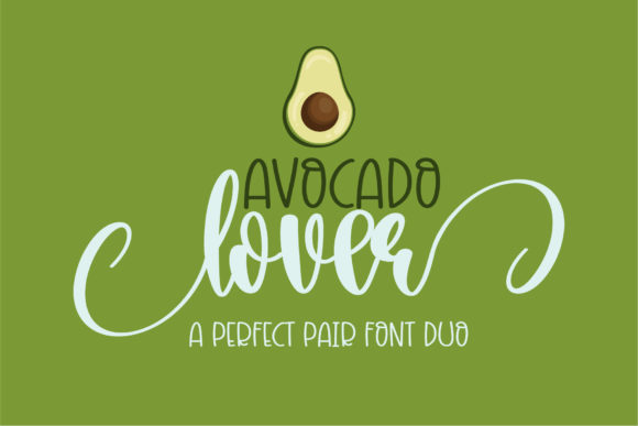 Avocado Lover Font for Creative Projects