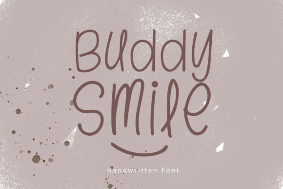 Buddy Smile Font: Handwritten Charm for Craft Creators