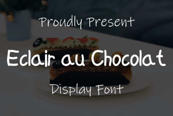 Eclair Au Chocolat Font for Web Design