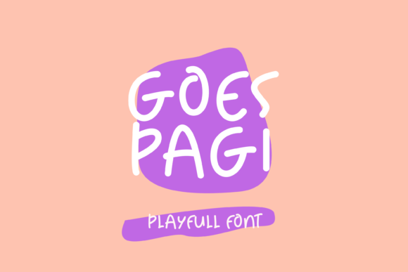 Goes Pagi: A Quirky Handwritten Font for Creative Projects