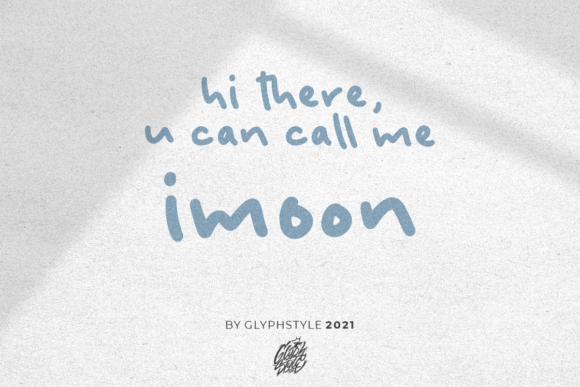 Imoon: A Handwritten Font for Creative Projects