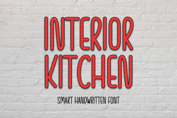 Interior Kitchen Font for Web Design