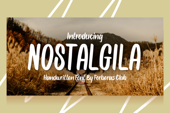 Nostalgila Font: Handwritten Elegance for Editorial Design