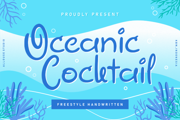 Oceanic Cocktail: A Handwritten Font for Creative Projects