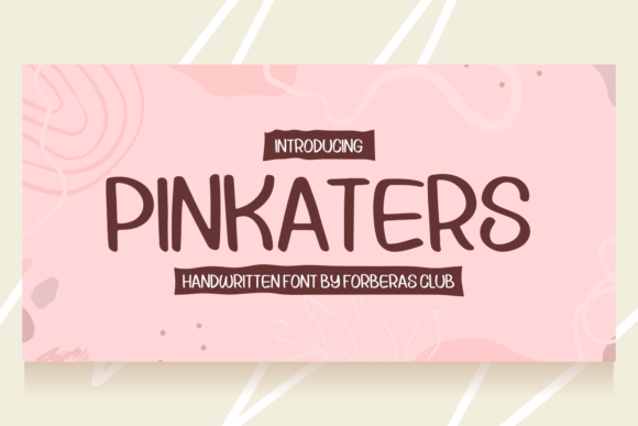Pinkaters: A Handwritten Font for Web Design