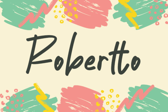 Robertto: A Whimsical Handwritten Font