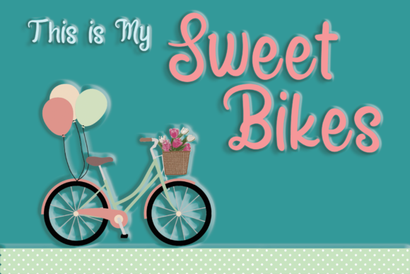 Sweet Bikes Font for Creative Makers