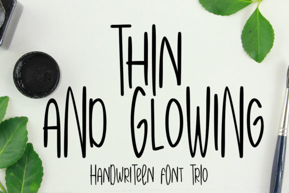 Thin and Glowing Font for Business