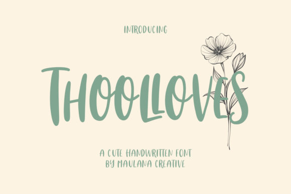 Thoolloves: A Handwritten Font for Creative Impact