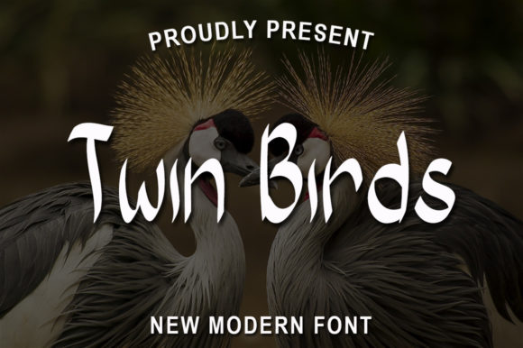 Twin Birds: A Whimsical Font for Creative Projects