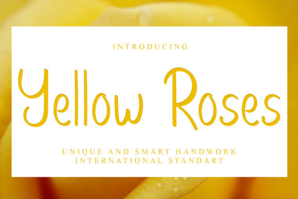 Yellow Roses Font Review